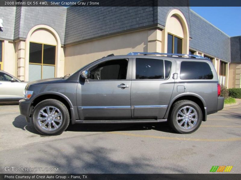 Silver Graphite Gray / Stone 2008 Infiniti QX 56 4WD