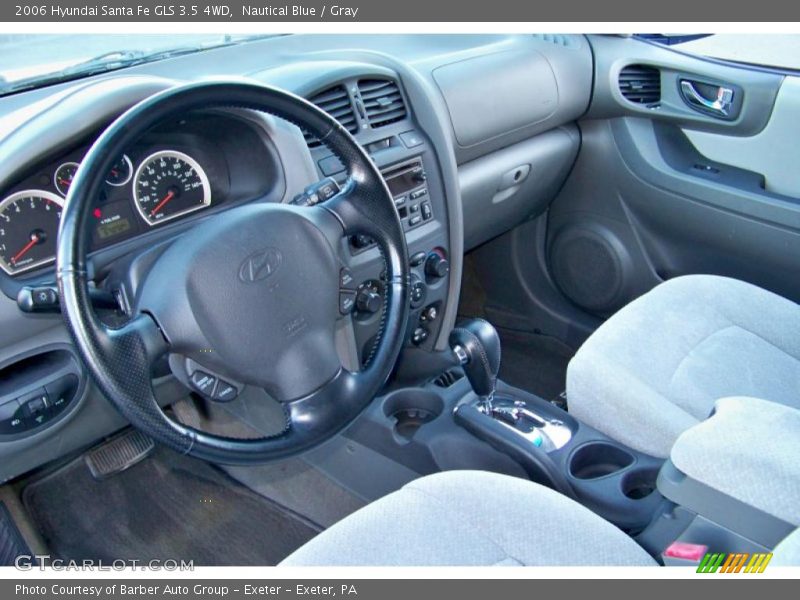 Nautical Blue / Gray 2006 Hyundai Santa Fe GLS 3.5 4WD