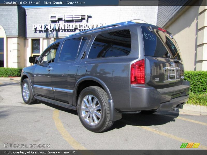 Silver Graphite Gray / Stone 2008 Infiniti QX 56 4WD