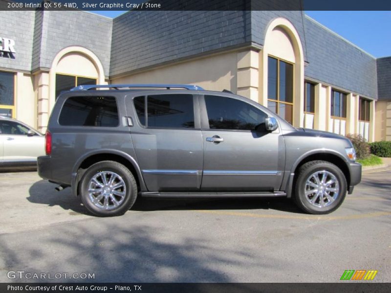 Silver Graphite Gray / Stone 2008 Infiniti QX 56 4WD