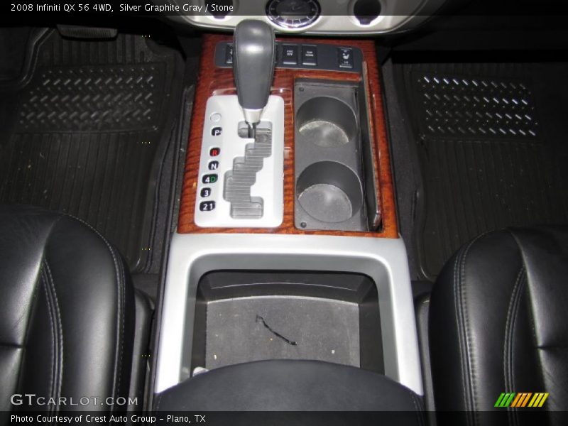 Silver Graphite Gray / Stone 2008 Infiniti QX 56 4WD