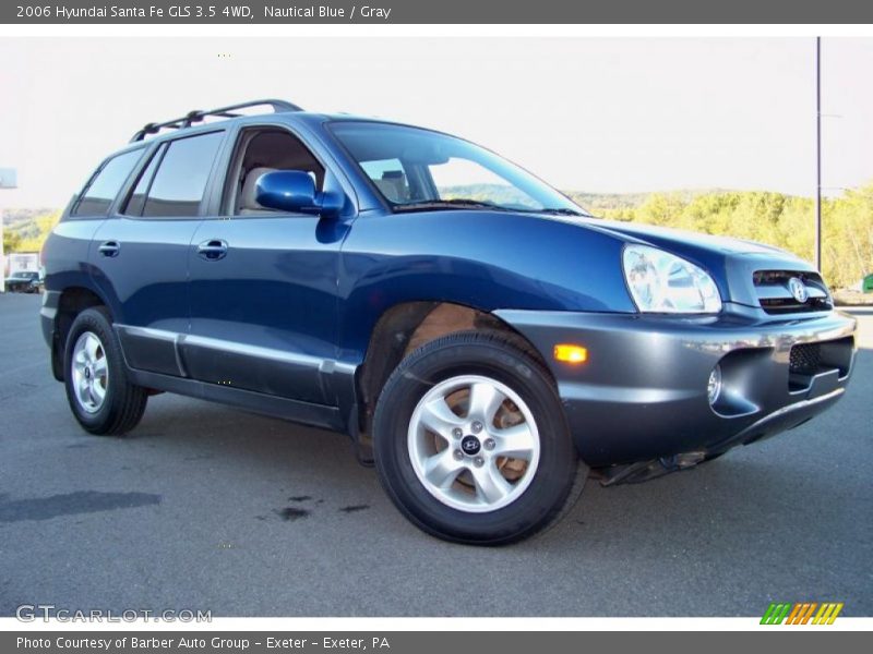 Nautical Blue / Gray 2006 Hyundai Santa Fe GLS 3.5 4WD