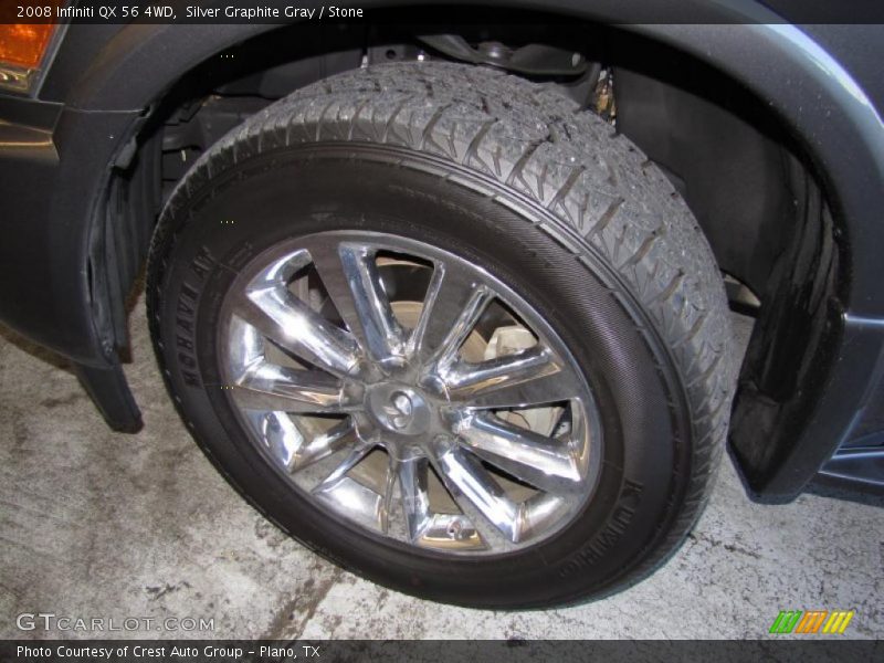 Silver Graphite Gray / Stone 2008 Infiniti QX 56 4WD