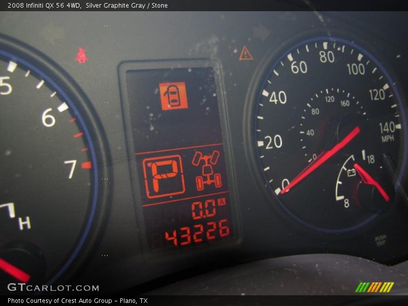 Silver Graphite Gray / Stone 2008 Infiniti QX 56 4WD