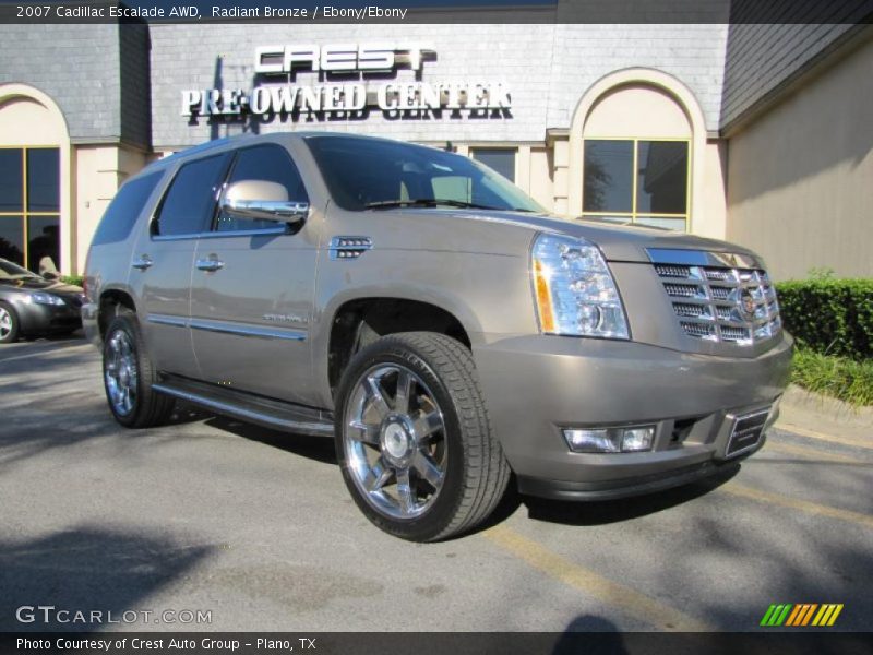 Radiant Bronze / Ebony/Ebony 2007 Cadillac Escalade AWD