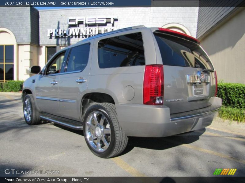 Radiant Bronze / Ebony/Ebony 2007 Cadillac Escalade AWD