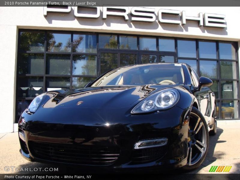 Black / Luxor Beige 2010 Porsche Panamera Turbo