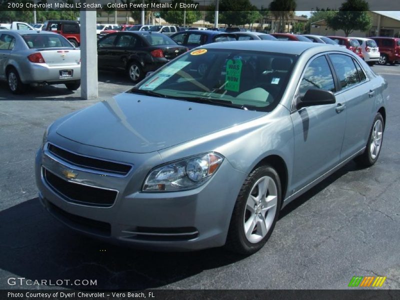 Golden Pewter Metallic / Ebony 2009 Chevrolet Malibu LS Sedan