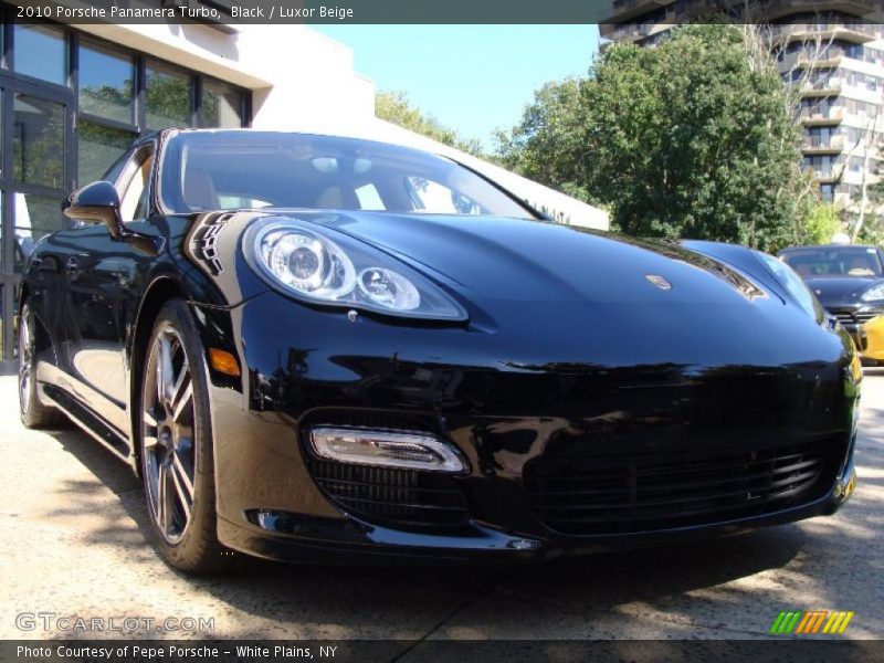 Black / Luxor Beige 2010 Porsche Panamera Turbo