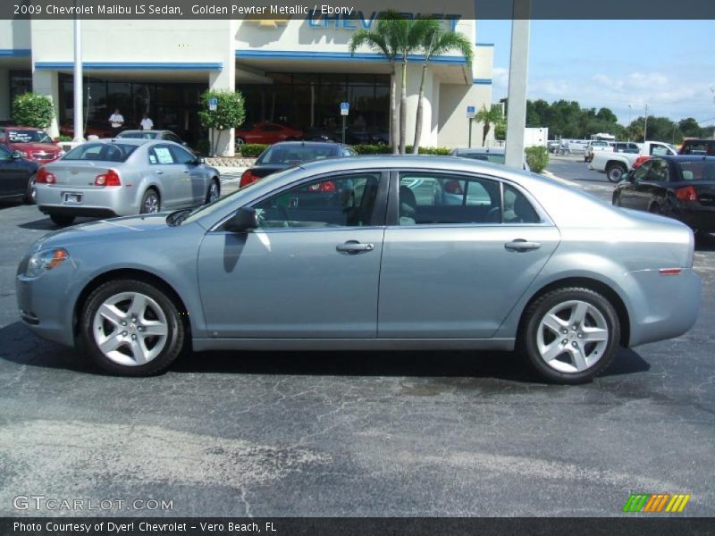 Golden Pewter Metallic / Ebony 2009 Chevrolet Malibu LS Sedan