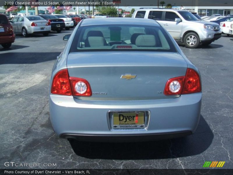 Golden Pewter Metallic / Ebony 2009 Chevrolet Malibu LS Sedan