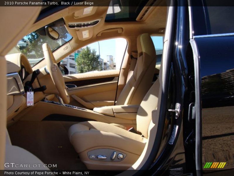 Black / Luxor Beige 2010 Porsche Panamera Turbo