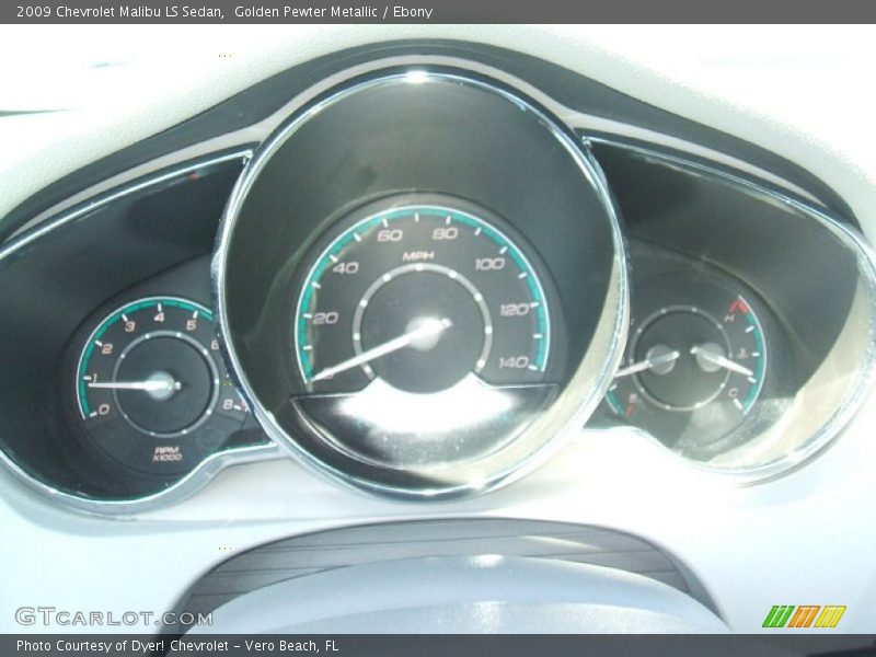 Golden Pewter Metallic / Ebony 2009 Chevrolet Malibu LS Sedan