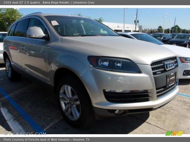 Bahia Beige Metallic / Limestone Grey 2009 Audi Q7 3.6 quattro