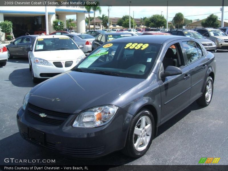 Slate Metallic / Ebony 2009 Chevrolet Cobalt LT Sedan
