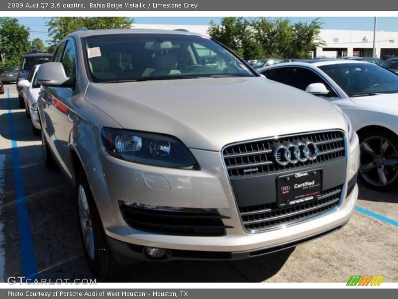 Bahia Beige Metallic / Limestone Grey 2009 Audi Q7 3.6 quattro