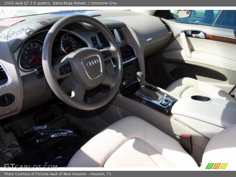 Bahia Beige Metallic / Limestone Grey 2009 Audi Q7 3.6 quattro