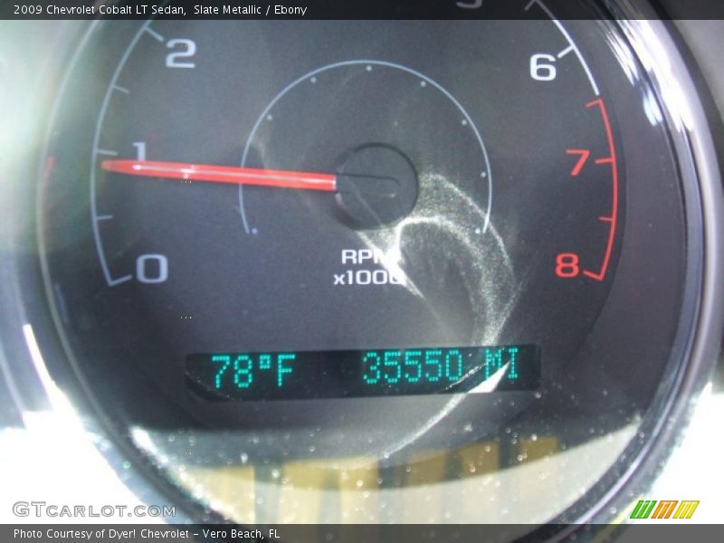 Slate Metallic / Ebony 2009 Chevrolet Cobalt LT Sedan