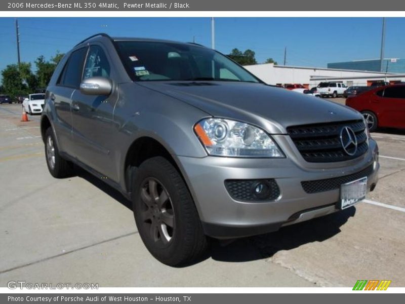 Pewter Metallic / Black 2006 Mercedes-Benz ML 350 4Matic