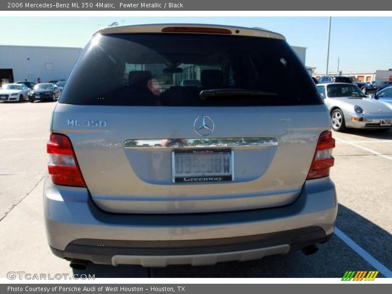 Pewter Metallic / Black 2006 Mercedes-Benz ML 350 4Matic