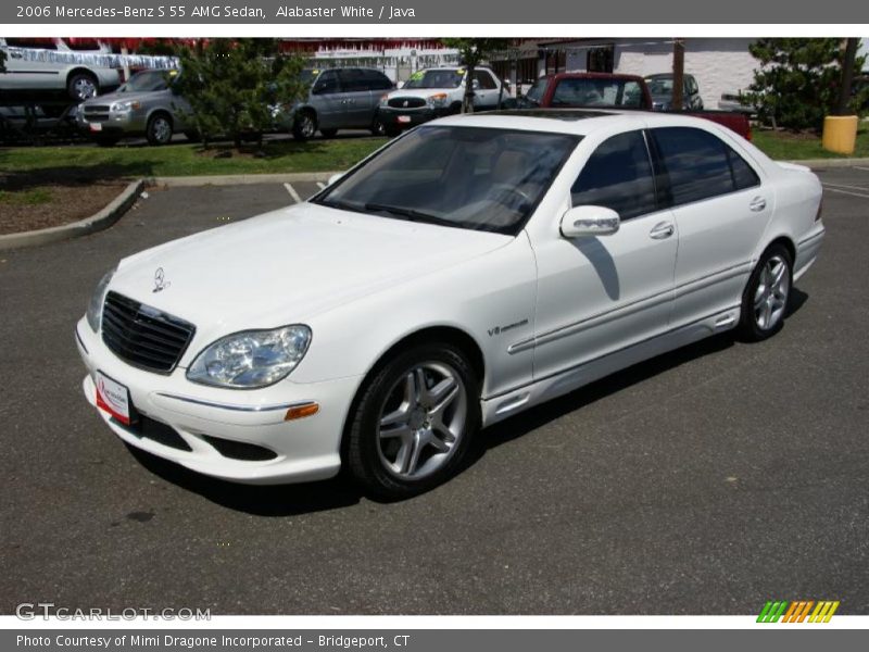 Alabaster White / Java 2006 Mercedes-Benz S 55 AMG Sedan