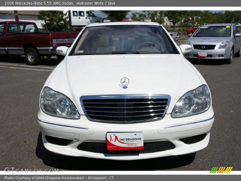 Alabaster White / Java 2006 Mercedes-Benz S 55 AMG Sedan