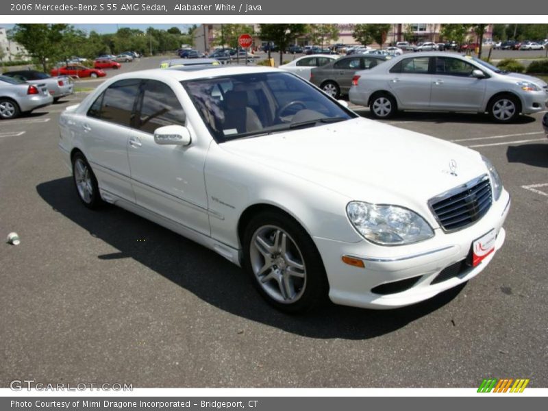 Alabaster White / Java 2006 Mercedes-Benz S 55 AMG Sedan