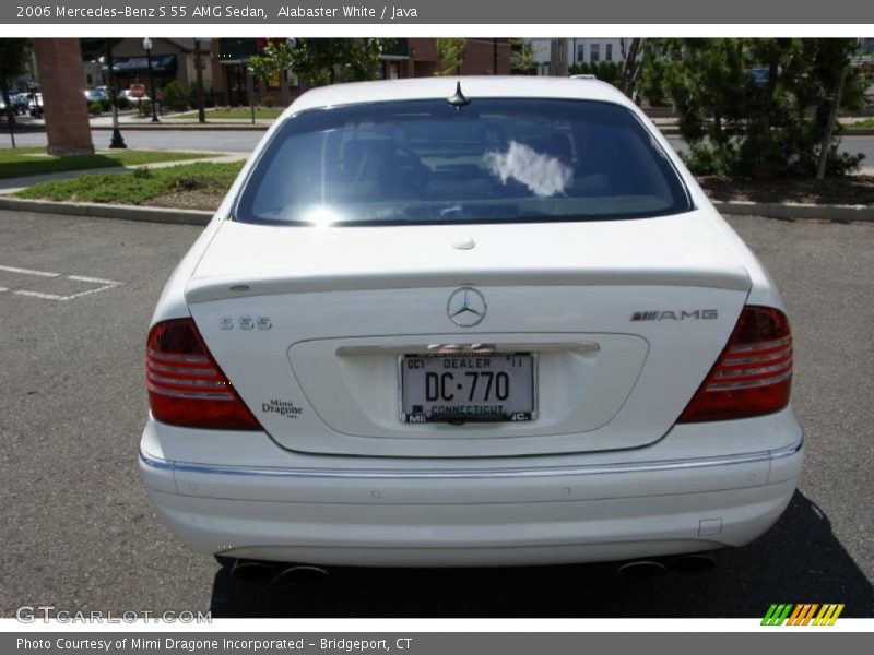 Alabaster White / Java 2006 Mercedes-Benz S 55 AMG Sedan