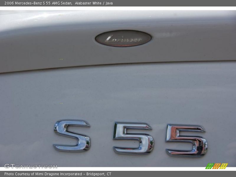 Alabaster White / Java 2006 Mercedes-Benz S 55 AMG Sedan