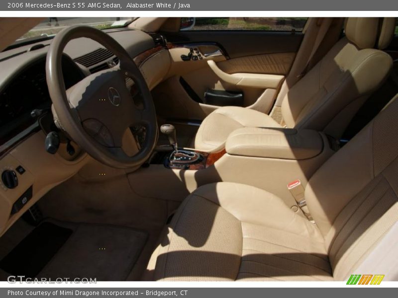 Alabaster White / Java 2006 Mercedes-Benz S 55 AMG Sedan