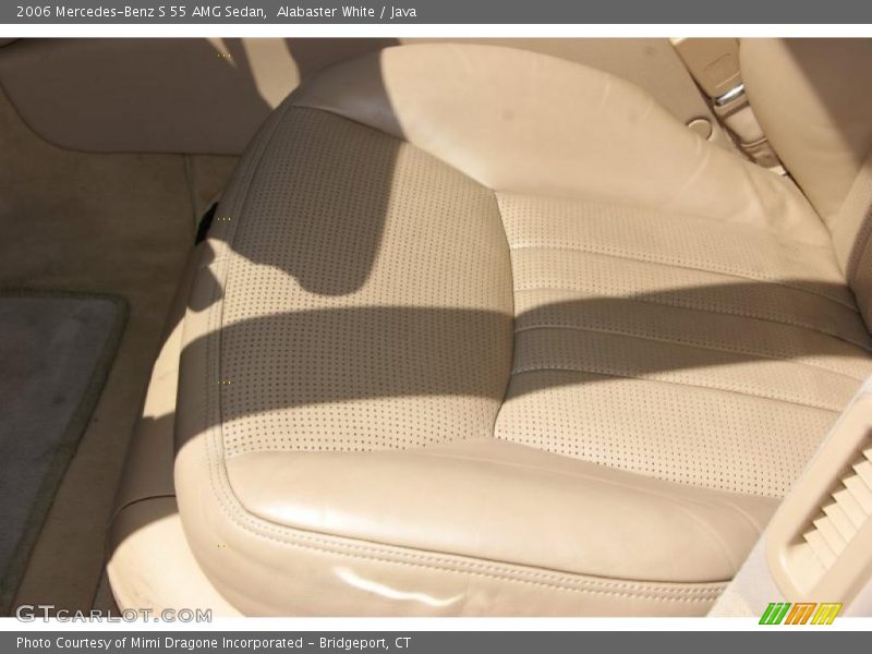 Alabaster White / Java 2006 Mercedes-Benz S 55 AMG Sedan