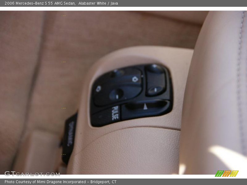 Alabaster White / Java 2006 Mercedes-Benz S 55 AMG Sedan