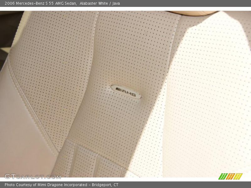 Alabaster White / Java 2006 Mercedes-Benz S 55 AMG Sedan