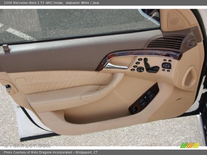 Alabaster White / Java 2006 Mercedes-Benz S 55 AMG Sedan