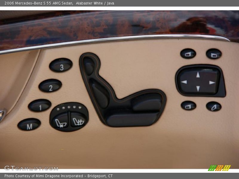 Alabaster White / Java 2006 Mercedes-Benz S 55 AMG Sedan