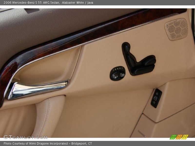 Alabaster White / Java 2006 Mercedes-Benz S 55 AMG Sedan