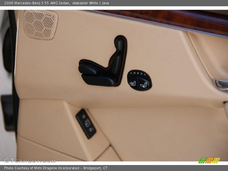 Alabaster White / Java 2006 Mercedes-Benz S 55 AMG Sedan