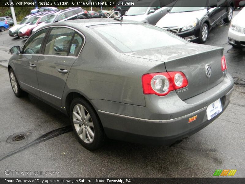 Granite Green Metallic / Pure Beige 2006 Volkswagen Passat 3.6 Sedan