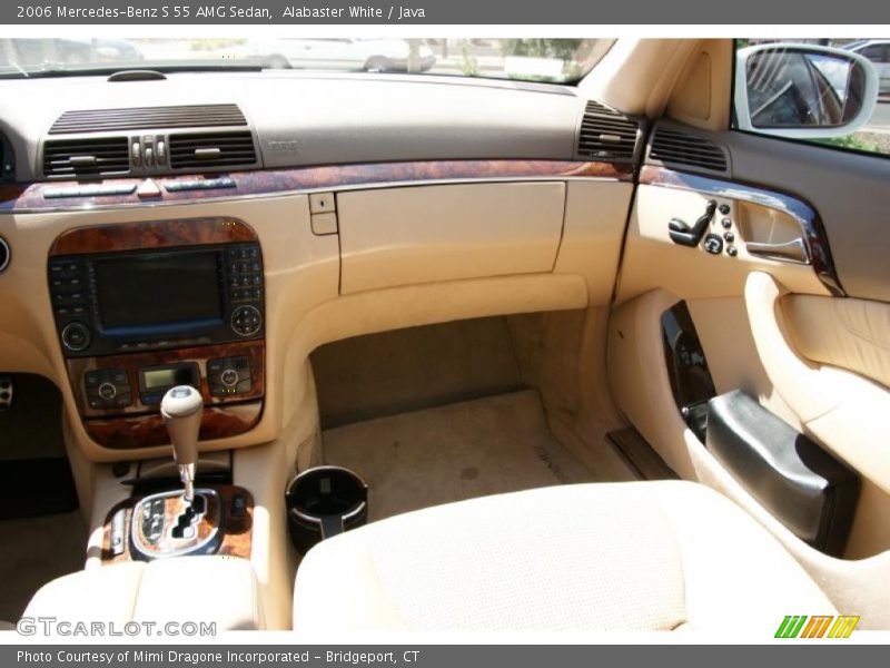 Alabaster White / Java 2006 Mercedes-Benz S 55 AMG Sedan