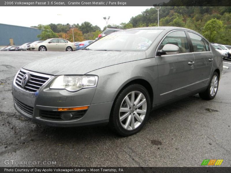 Granite Green Metallic / Pure Beige 2006 Volkswagen Passat 3.6 Sedan