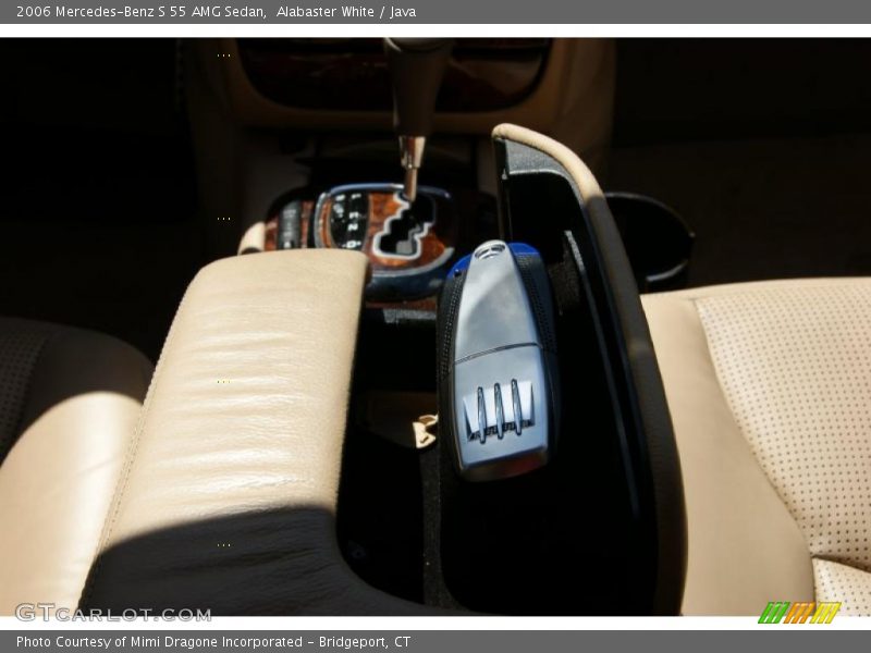 Alabaster White / Java 2006 Mercedes-Benz S 55 AMG Sedan