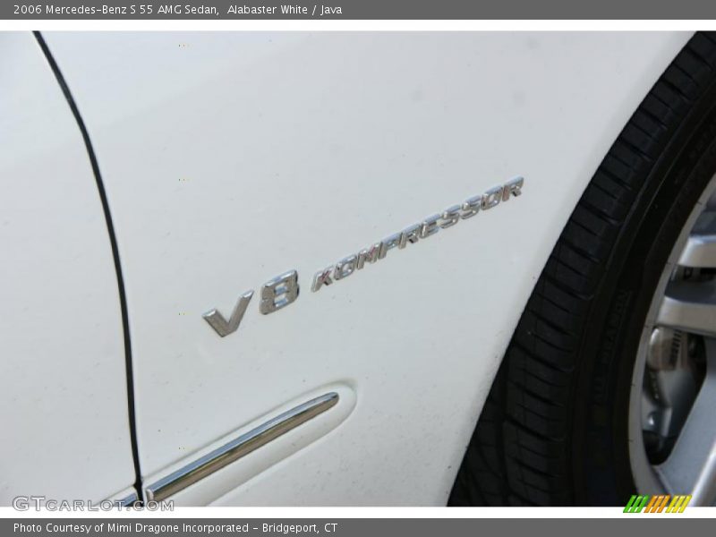 Alabaster White / Java 2006 Mercedes-Benz S 55 AMG Sedan