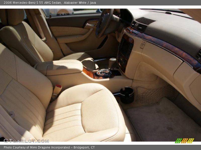 Alabaster White / Java 2006 Mercedes-Benz S 55 AMG Sedan
