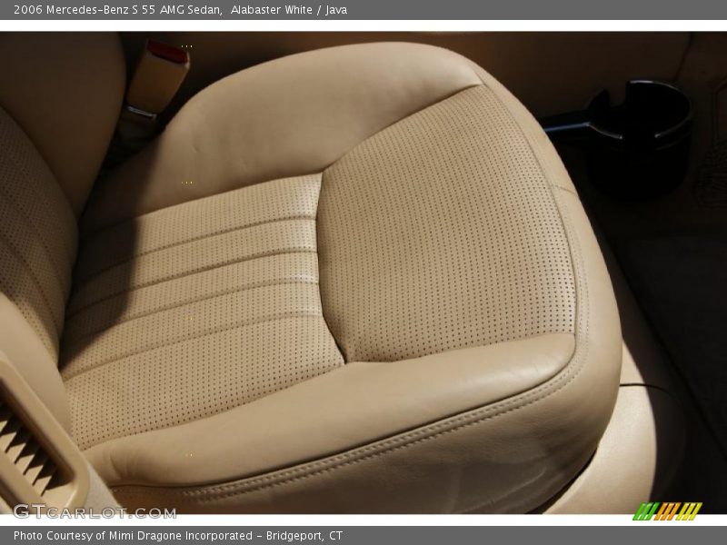 Alabaster White / Java 2006 Mercedes-Benz S 55 AMG Sedan