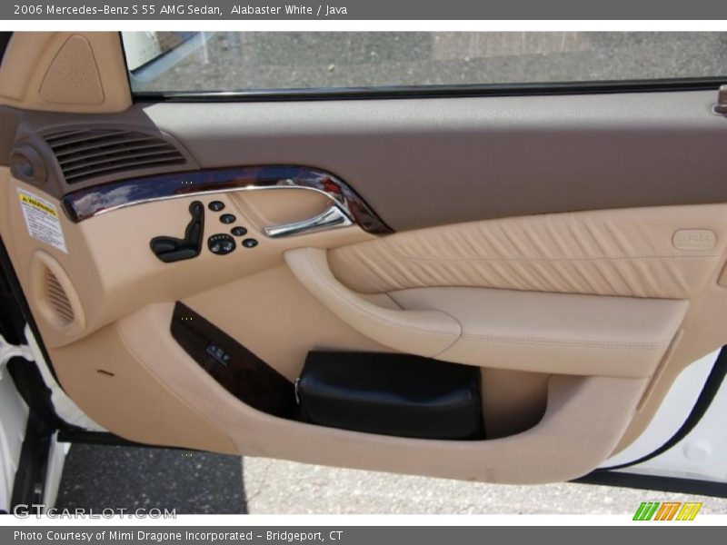 Alabaster White / Java 2006 Mercedes-Benz S 55 AMG Sedan