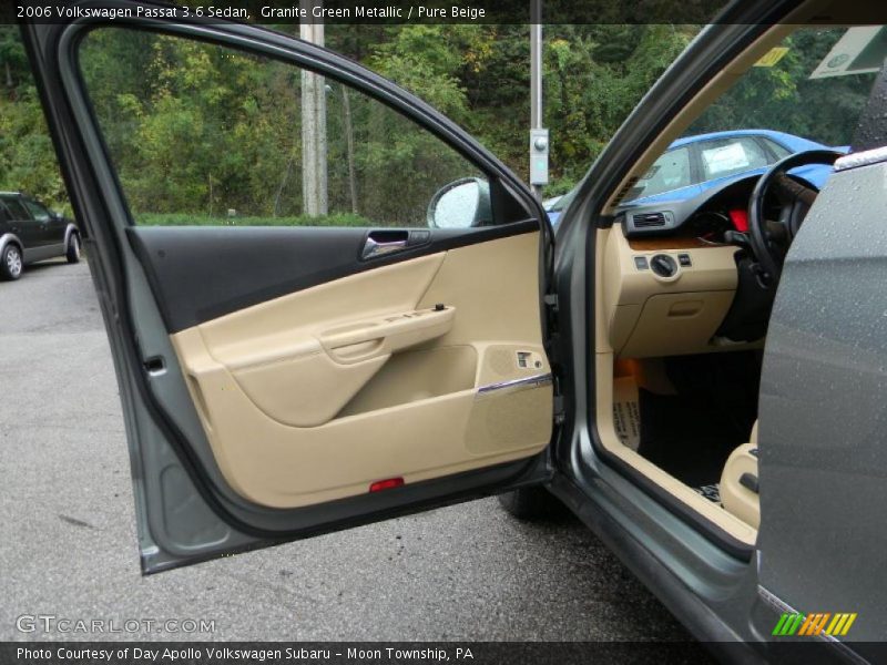 Granite Green Metallic / Pure Beige 2006 Volkswagen Passat 3.6 Sedan
