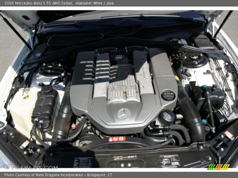 Alabaster White / Java 2006 Mercedes-Benz S 55 AMG Sedan