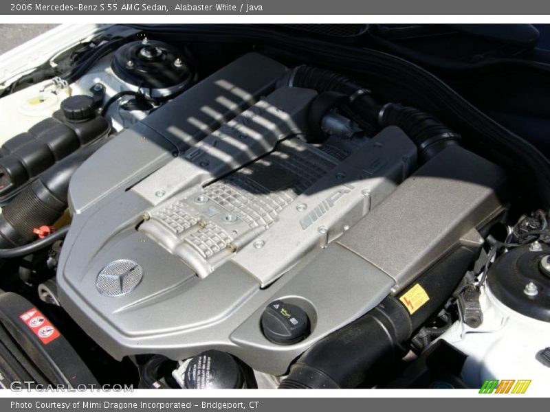 Alabaster White / Java 2006 Mercedes-Benz S 55 AMG Sedan