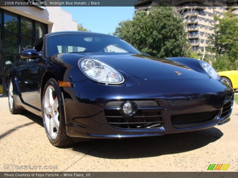 Midnight Blue Metallic / Black 2008 Porsche Cayman S