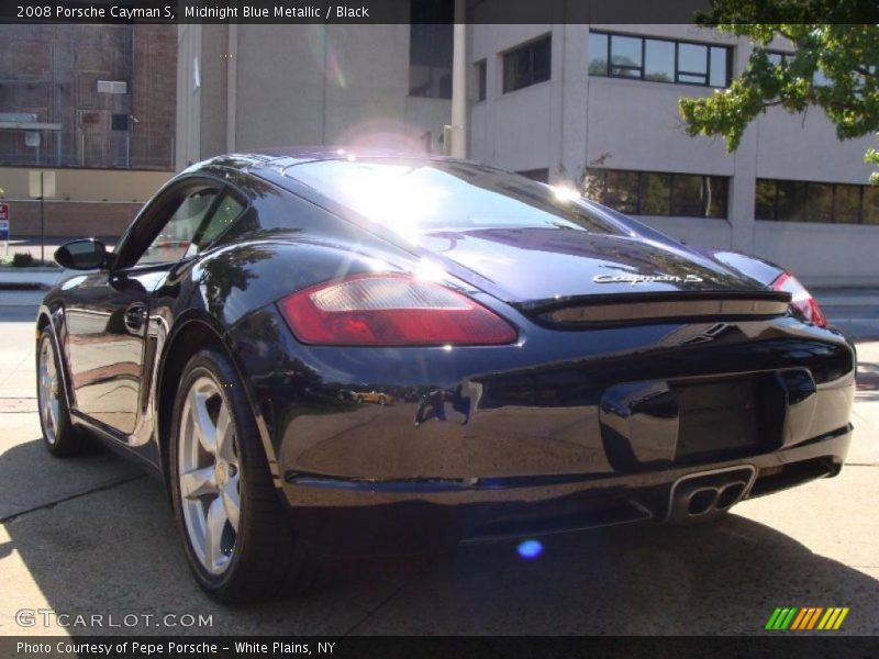 Midnight Blue Metallic / Black 2008 Porsche Cayman S